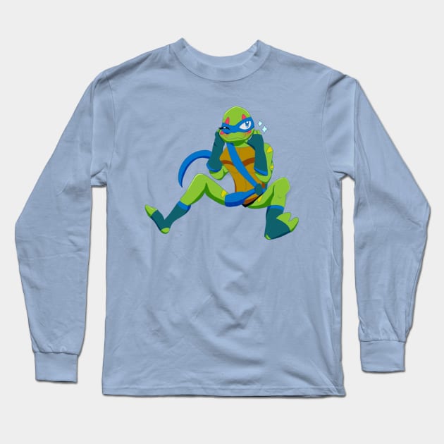 Cute Leonardo (Rise) Long Sleeve T-Shirt by waffletoast215